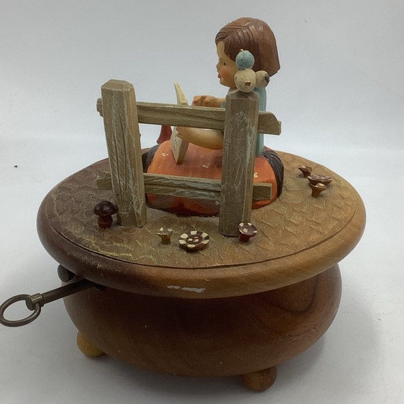 Vintage Swiss Anri Thorens Wood Music Box - Picture 8 of 16
